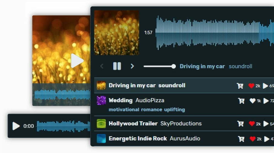 WavePlayer - WordPress Audio Player with Waveform and Playlist