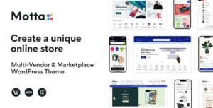 Motta Multi Vendor and Marketplace WordPress Theme