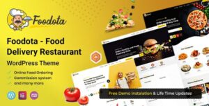Foodota Online Food Delivery WordPress Theme